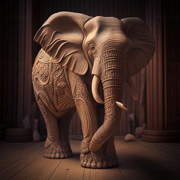 Знаменитое животное слон Габи